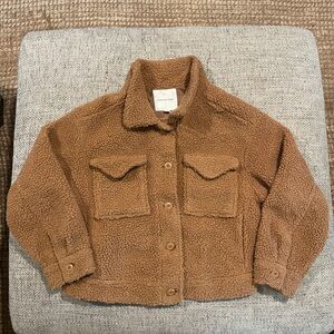 American Eagle Outfitters Brown Sherpa Coat